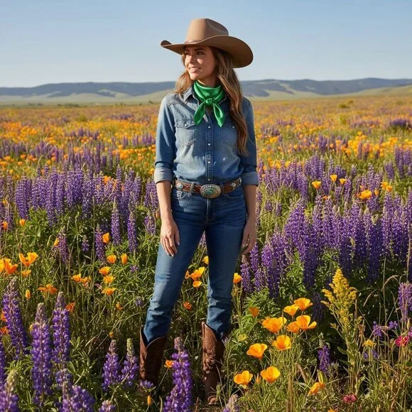 Emerald Green Wild Rag 35x35 Satin Scarf, Western Cowboy Neck Scarf, Square Band - Picture 6 of 8